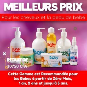 Pack de Produits de Soins de la Peau et des Cheveux pour Bébés