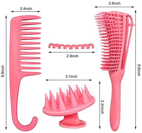 Buy Kabello Combo Of 6 Pcs Hair Comb Set For Saloon And home Use For Men  And Women Use, 30 Grams, Pink, Pack Of 1 Online at Low Prices in India -  Amazon.in
