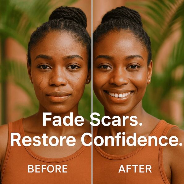 Scar removal cream before & after