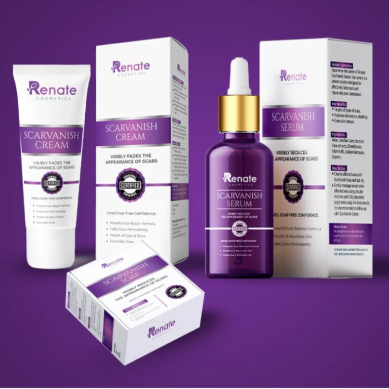 Scar Removal Cream Pack Renate 3in1 Set to Get Rid of Scars