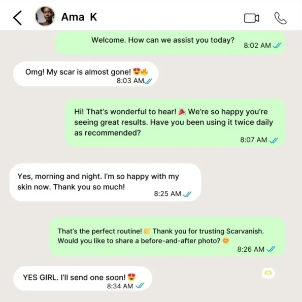 Scarvanish Reviews - Ama K