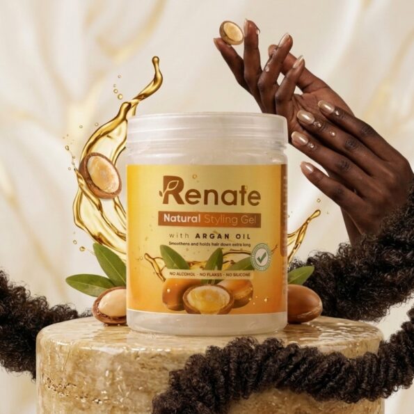 Best hair styling gel in Ghana — Renate Natural Styling Gel with Argan Oil